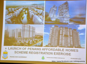 Launch of Penang Affordable Homes Scheme Registration Exercise