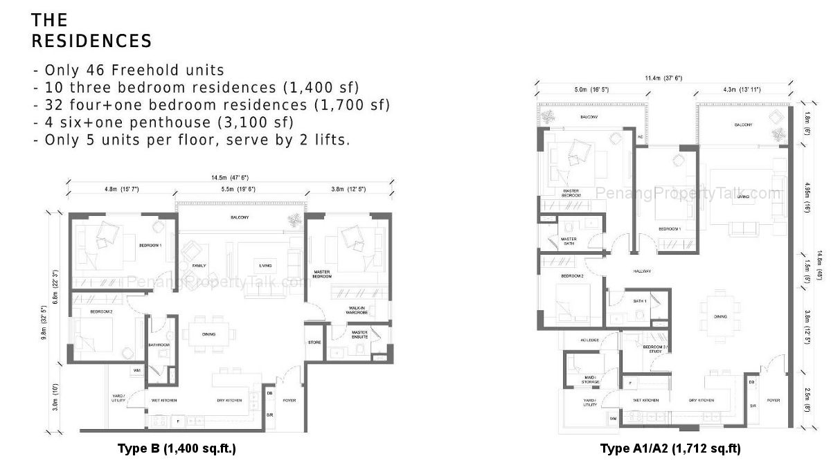 granderesidencesfloorplan Penang Property Talk