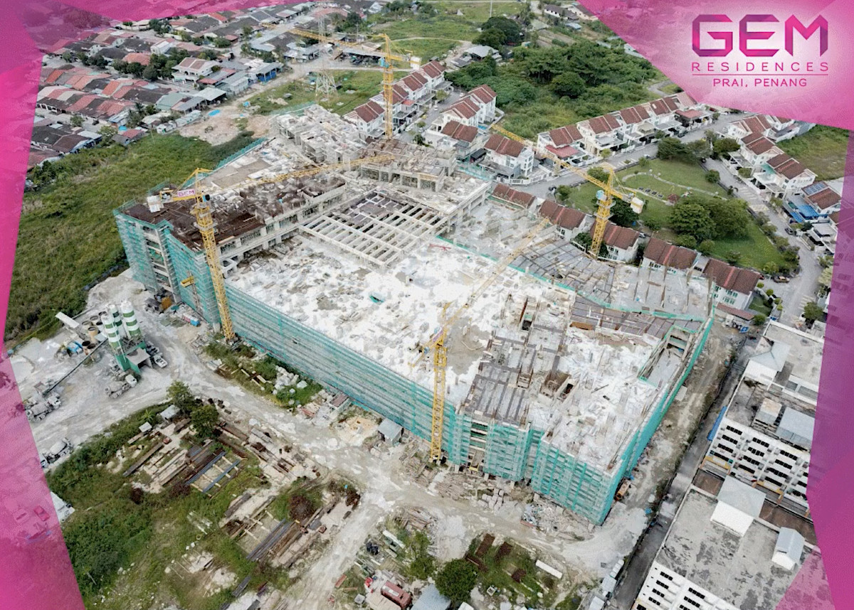 SITE PROGRESS GEM Residences (July 2022) Penang Property Talk